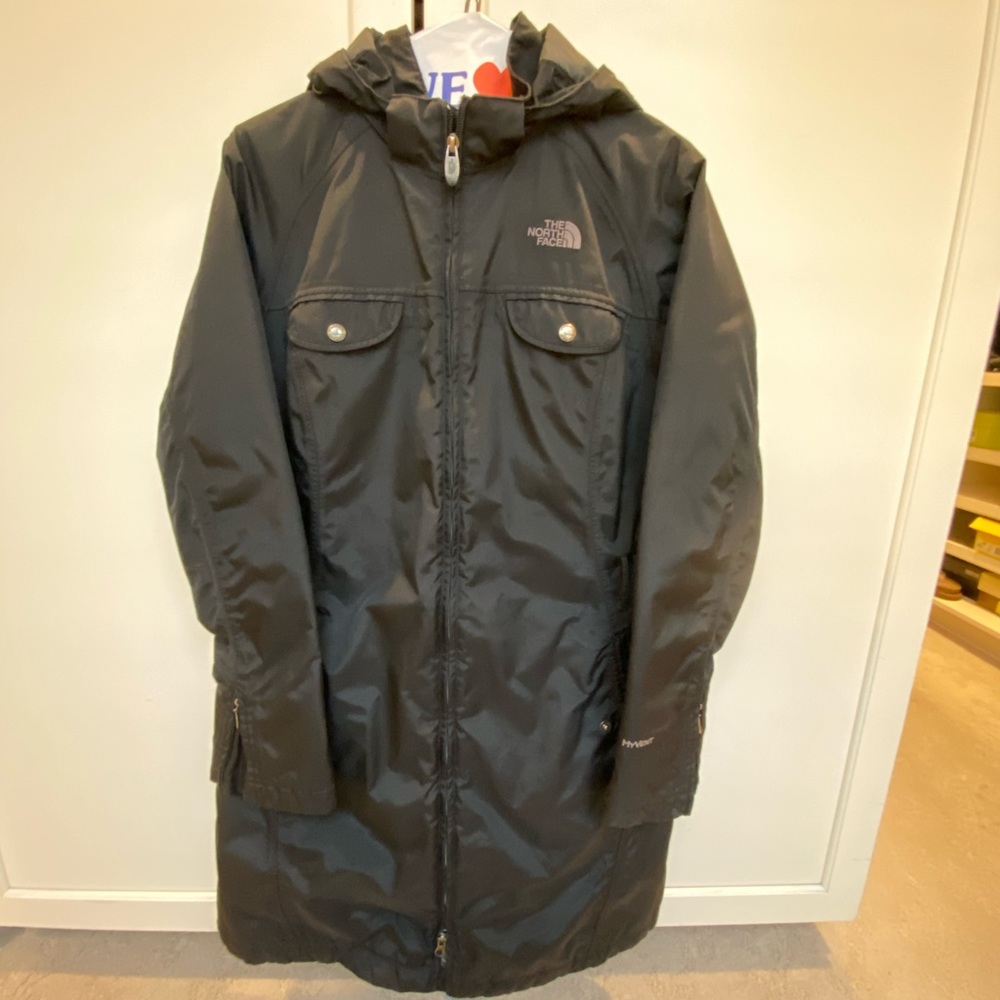 North face belted coat.